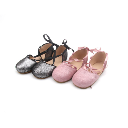 Sparkle Ribbon Kids Girls Mary Jane Shoes