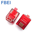 Conector 6P4C plugue 6P4C