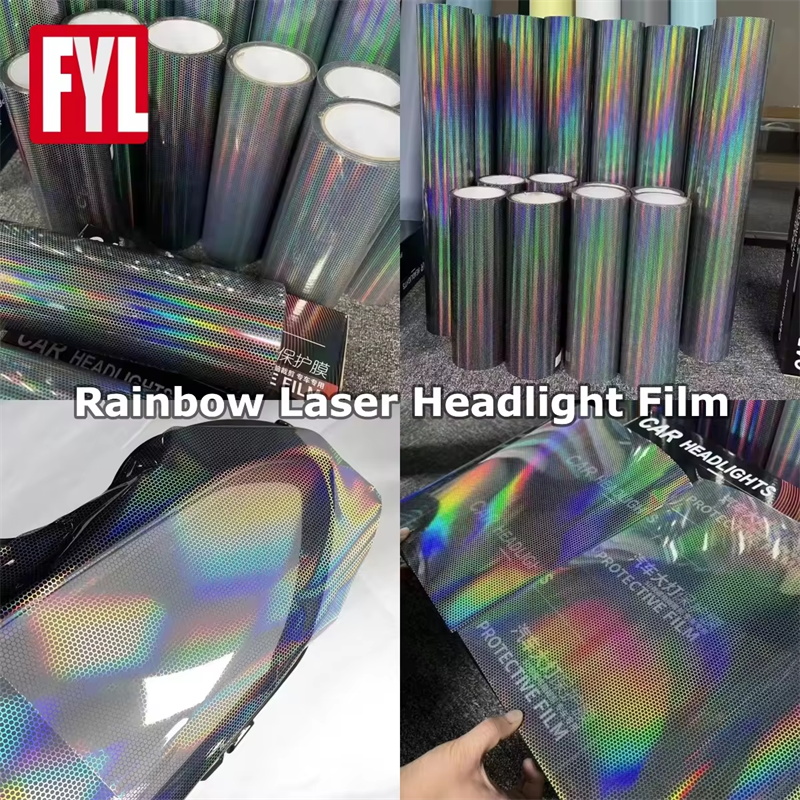 Rainbow Laser Headlight Film