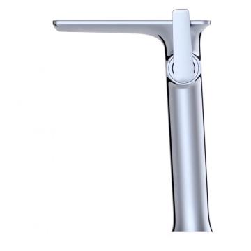 New design irregular spout big zinc body tank-shaped body polished stainless steel neck kitchen faucet