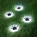 Solar Garden Light Bear Paw Pattern