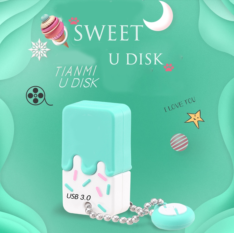 Ice-cream Silicone USB Flash Drive Case U-disk Cover