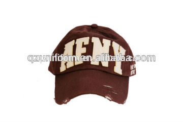 OEM manufactory 6 panels letters embroidery casual baseball caps wholesale