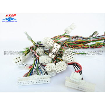 Custom wire assemblies for game machine