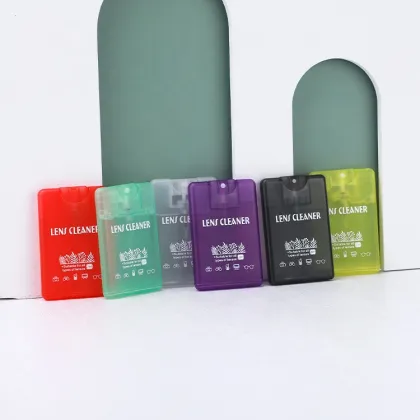 Plastic Portable 20ML Credit Card Eyewear Lens Cleaner Spray