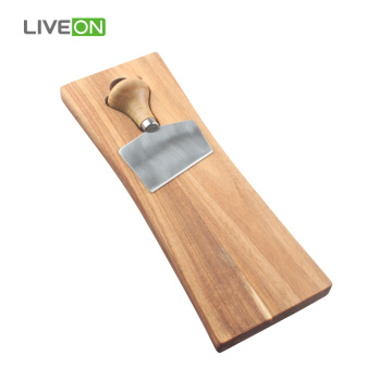 Cuchillo De Queso Con Tabla De Acacia