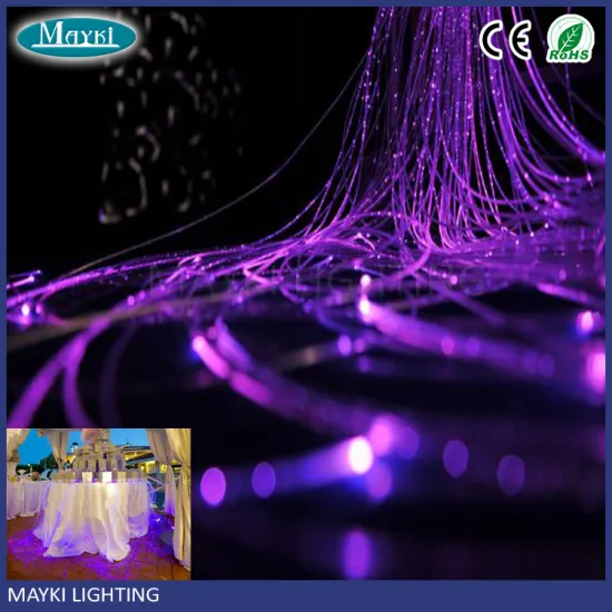 2016 wedding centerpiece with 16W RGB optical fiber light source for table decoration