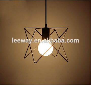New! Nordic retro loft irregular triangle iron hanging lamp stand modern chandelier for restaurant/coffee shop/bedroom