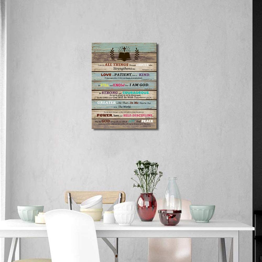 Inspirational Wall Art Scripture Bible Verse