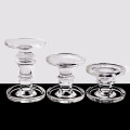 Short Glass Candle Holder for Pillar Taper