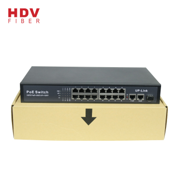 Max Power Supply 300W 16FE POE+2GE UP+1G SFP 16 Port POE Switch