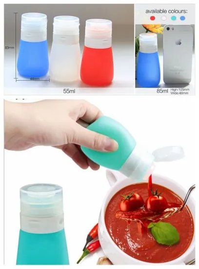 Salad Bottle Made In China/FDA Approved Silicone Dressing Bottle/Dining-table Silicone Castors