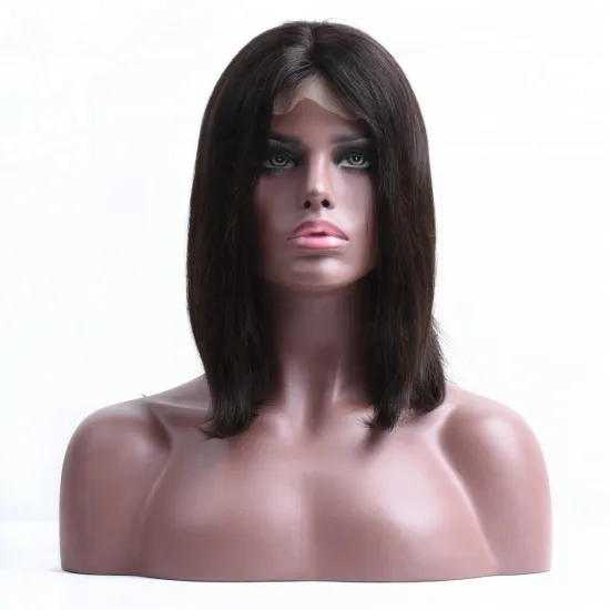 peruvian human hair wigs for black women straight hair lace frontal wigs