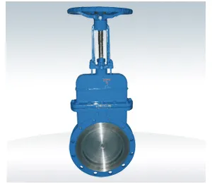 Manual concealed stem knife shaped gate valve DMZ73H