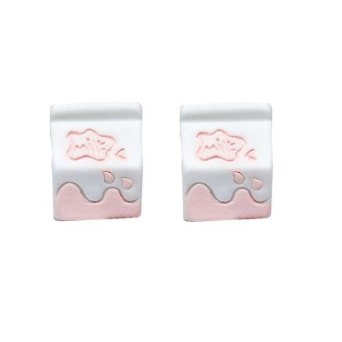 3D Resin Milk Carton Charms Cabochon Artificial Milk Drink Drink Πακέτο DIY Doll House Kids Play Toys Art Window Display