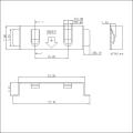 CR2032 CR2025 Coin Cell Retainer Holder Metal