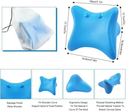 Custom Logo Traction Chiropractic Pillow: Effective Pain Relief for Neck and Shoulder, Cervical Traction Device & Neck Stretcher