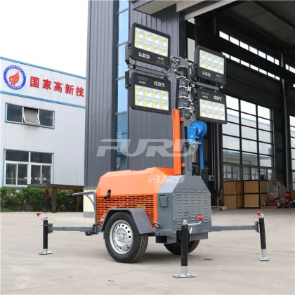 Mobile lighthouse project construction lighting equipment lifting lighting equipment 7m 9m lighting lighthouse price