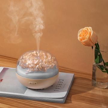 Flower Ultrasonic aroma diffuser glass jar air humidifier
