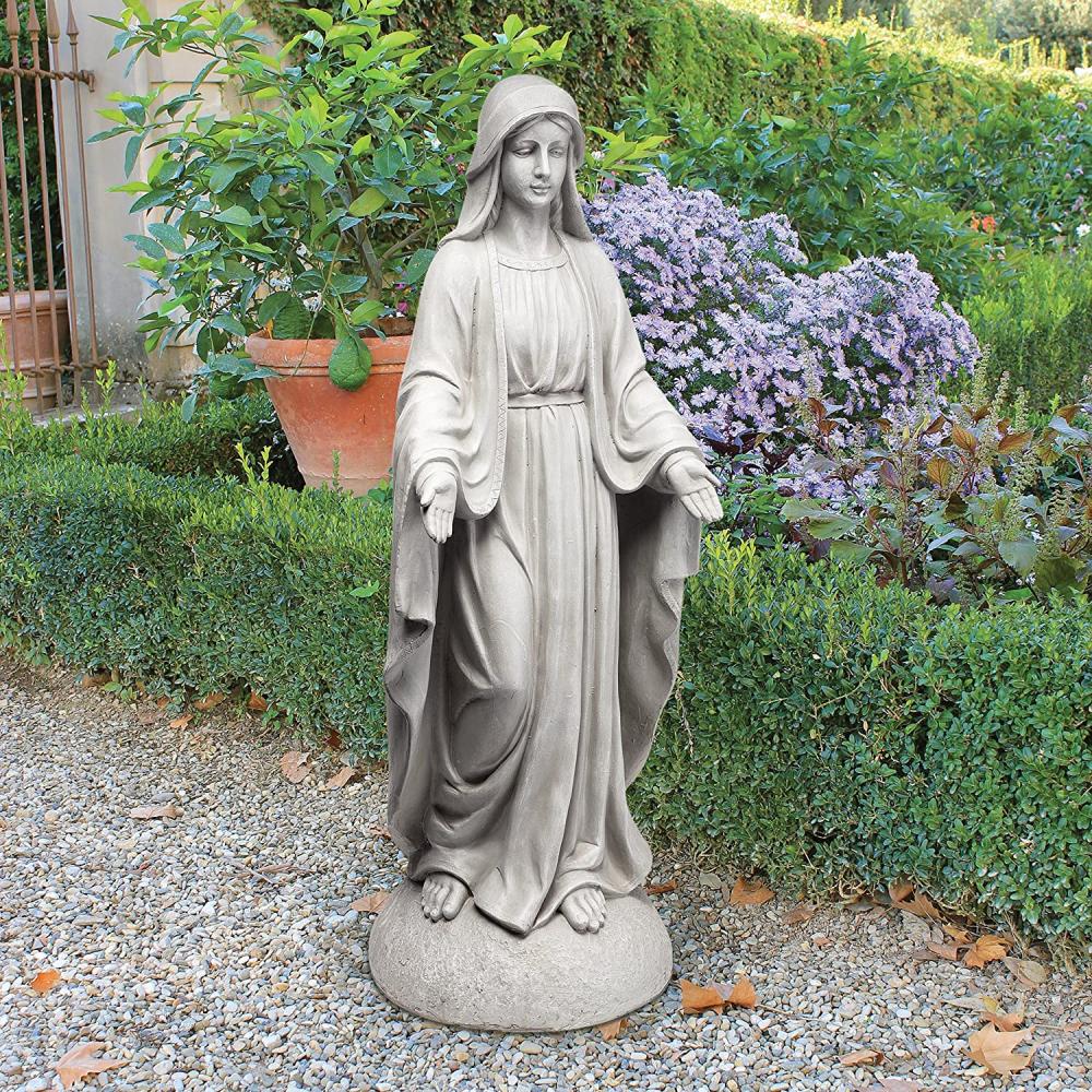 Madona de Notre Dame Religious Garden Decor estátua