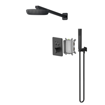 3 Piece Hand Held Matte Black Shower Set