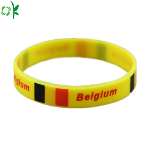  Custom Printed Silicone Wristband Custom Silicone Bracelet High Quality Black Wrist Strap Supplier