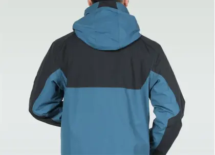 Men's Blue And Black Windproof Jackets