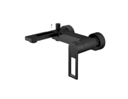 Black Single Lever Wall-Mounted Shower Mixer