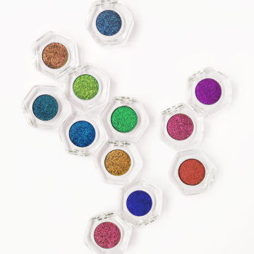 Multichrome Glitter Eyeshadow Palette - Pastel Loose Makeup Set