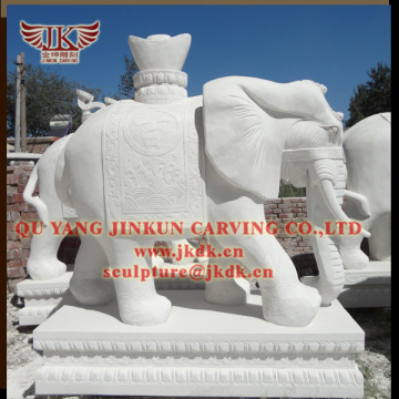 life size marble/granite elephant sculptures for sale from stone carving manufacturer