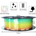 Mătase strălucitoare curcubeu PLA 1,75mm