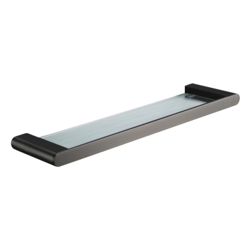 Modern Glass Wall Shelf for Bathroom - Stainless Steel Shower Corner Rack