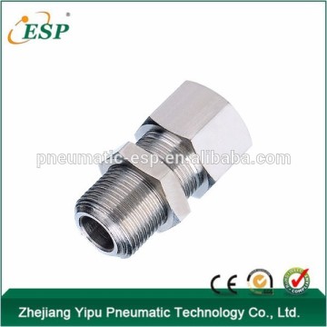 pneumatic pipe fitting male to female bulkhead type