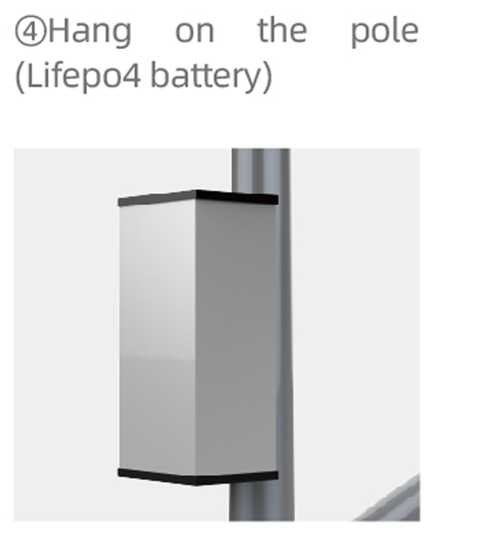 Hanging Battery Solar LED Street Lights