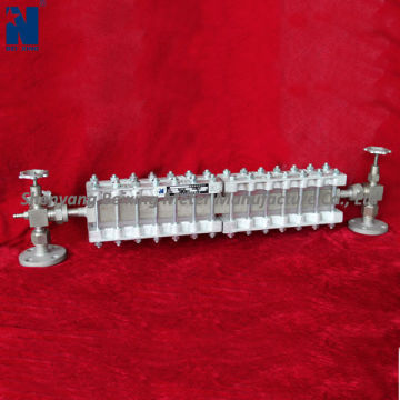 UB-T Tube-shaped glass plate water level gauge with double color