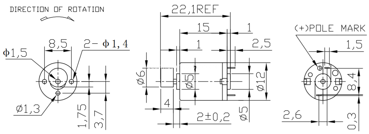 DC Mini Vibration Motor