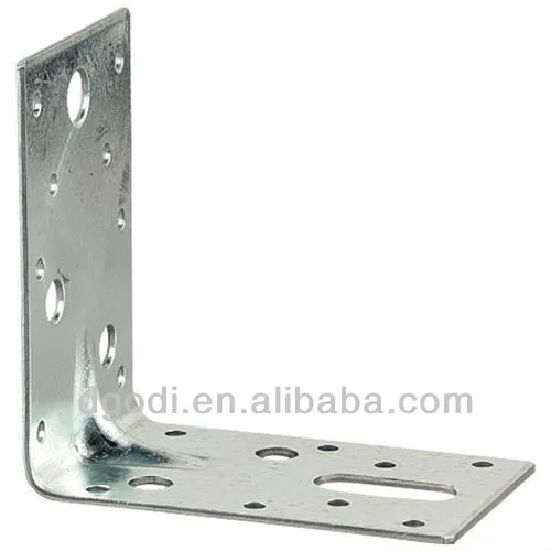 zinc plated l shaped metal heavy duty angle brackets