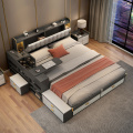 Modern simple light luxury double bed master bedroom