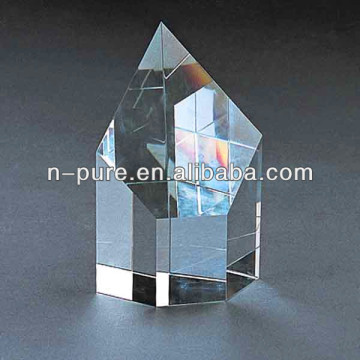 Blank Crystal Prism with Spire