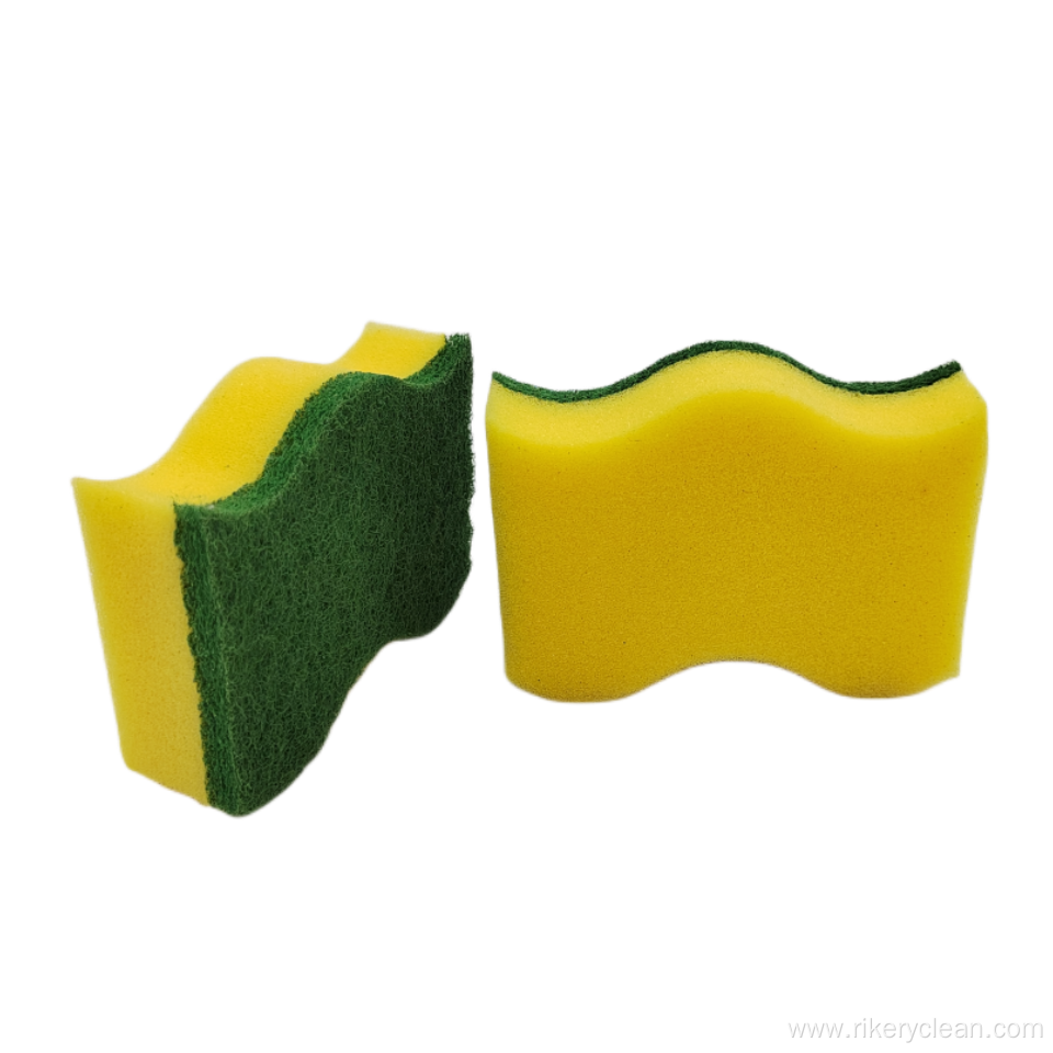 Kitchen Cleaning Scourers with Foam Sponges