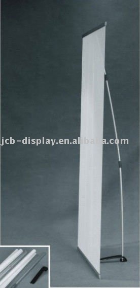 Aluminum Sliver Banner Stand L banner