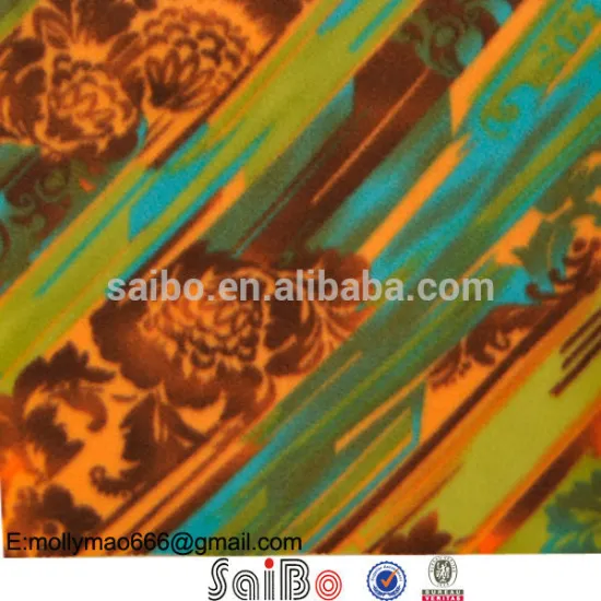 fashion design printed polar fleece fabric for garment