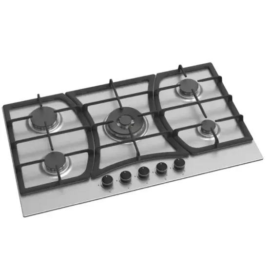 High-Quality Gas and Induction Hobs for 4 and 5 Burners - Glass Cooktop