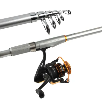 High-Quality Low Price Fishing Tackle: Travel Fishing Rod and Reel with Wheel