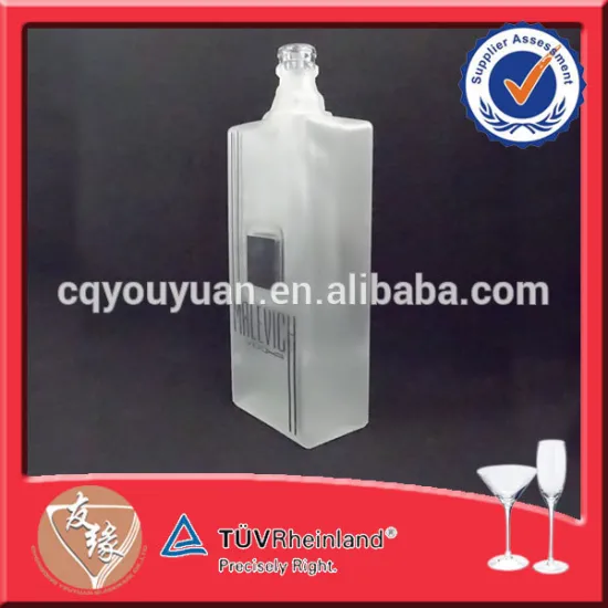 hot sale frosted square shape 700ml glass bottle for brandy
Red Wine Goblet