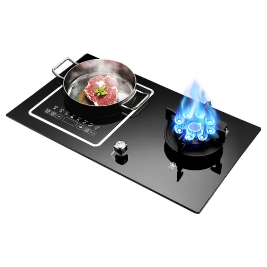 Gas stove kitchen glass top combined china smart induction gas stove electric burner gas stove for home