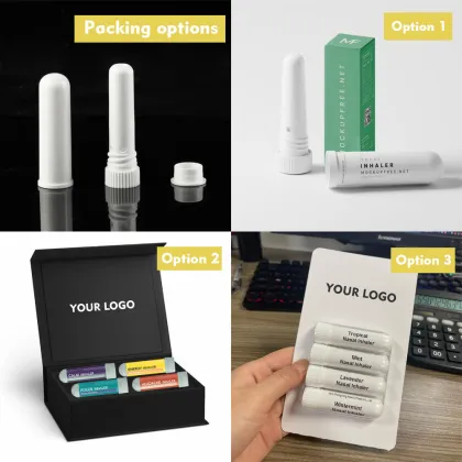 Private Brand Organic Natural Essential Oil Nasal Stick for Focus & Enhance Breathing, Sinus Relief & Relaxation Nasal Inhaler