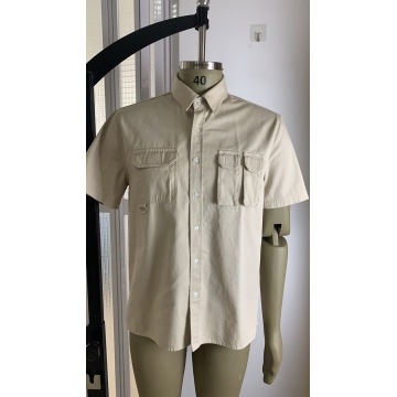 Fashion Design 100% Cotton Short Sleeve Shirt