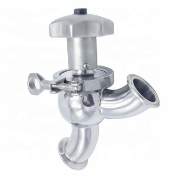 DIN SMS S304 Stainless Steel 45 Degree Elbow Type Flow Regulating Valve 50.5mm TC