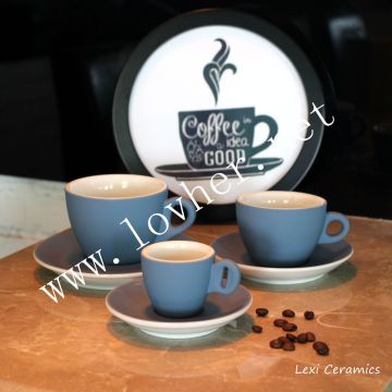 Wholesale Professional Porcelain Espresso Cup and Saucer Set
